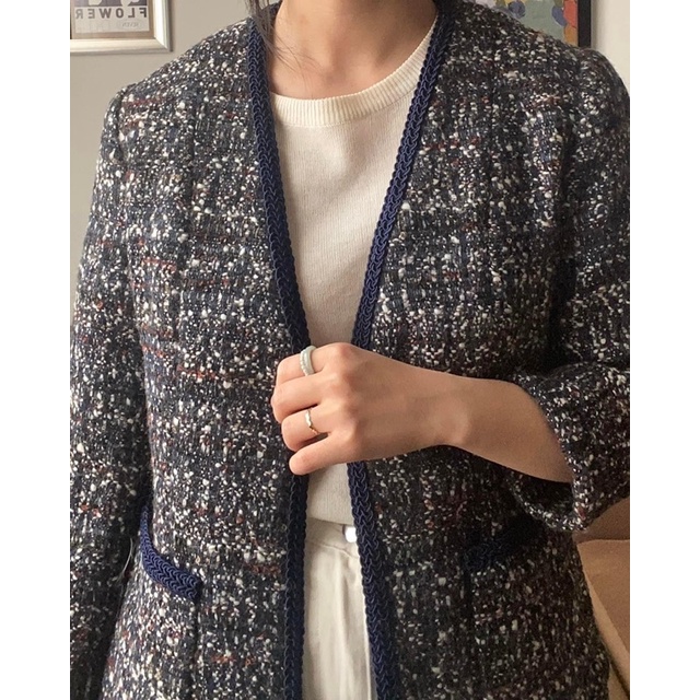 Áo khoác tweed Nhật vintage