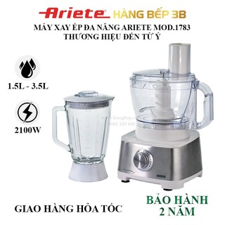 [Mã ELHA22 giảm 6% đơn 300K] Máy sinh tố, ép trái cây Ariete MOD.1783 2100W (Bạc)