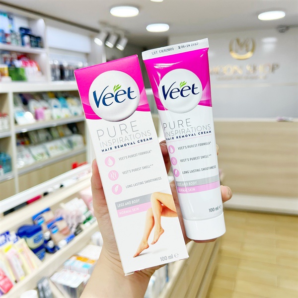 Kem tẩy lông triệt lông Veet Pháp 100ml tẩy lông nách, tay, chân hiệu quả