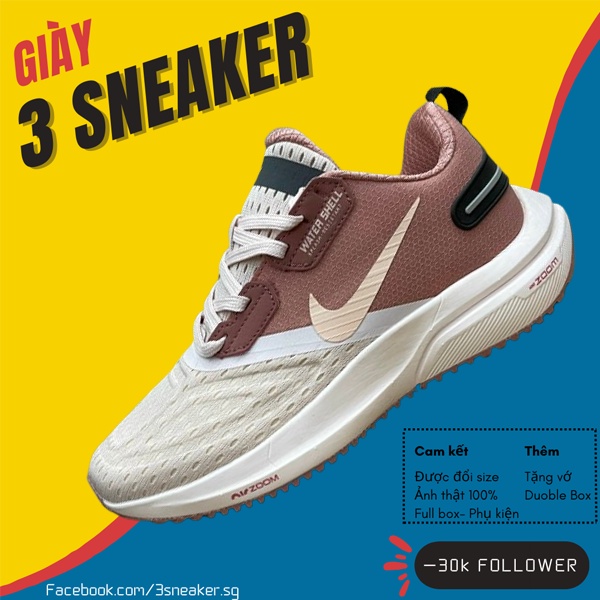 Giày Nike Zoom Pegasus 39 Watershield Pink, Nike Zoom Hồng; Fullbox, Full Phụ Kiện