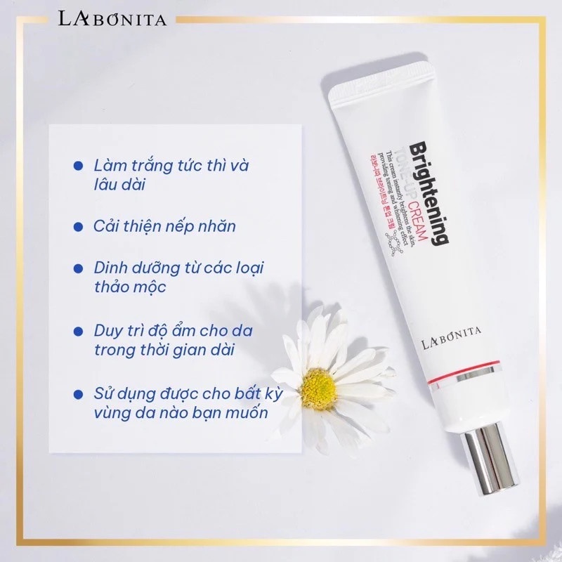 Combo 2 Sản Phẩm Dưỡng Ẩm Và Nâng Tone Da La Bonita (Serum Hyaluronic Acid 50ml + Kem Brightening Tone-Up Cream 40ml)