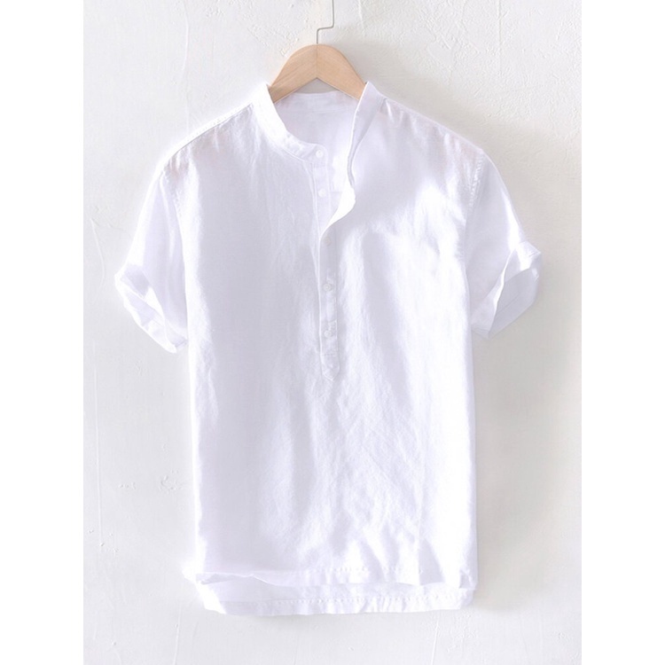 Áo Cộc Nam Cổ Tàu - Áo Đũi nam