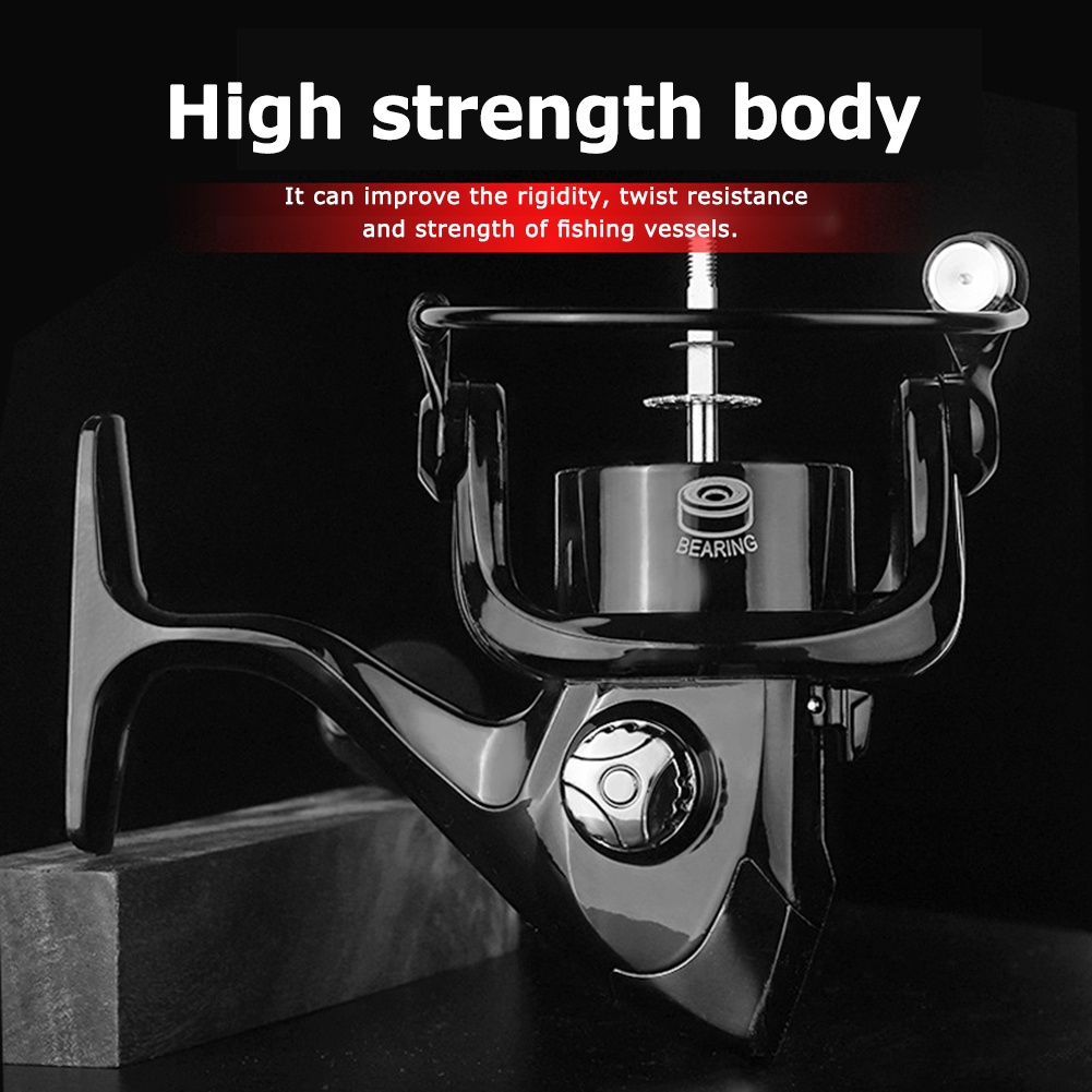 Máy câu - Máy câu cá kim loại HK2000-7000 dùng câu lure-Tay cầm kim loại