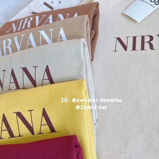Áo thun 3158 tay lỡ chất cotton khô Nirvana