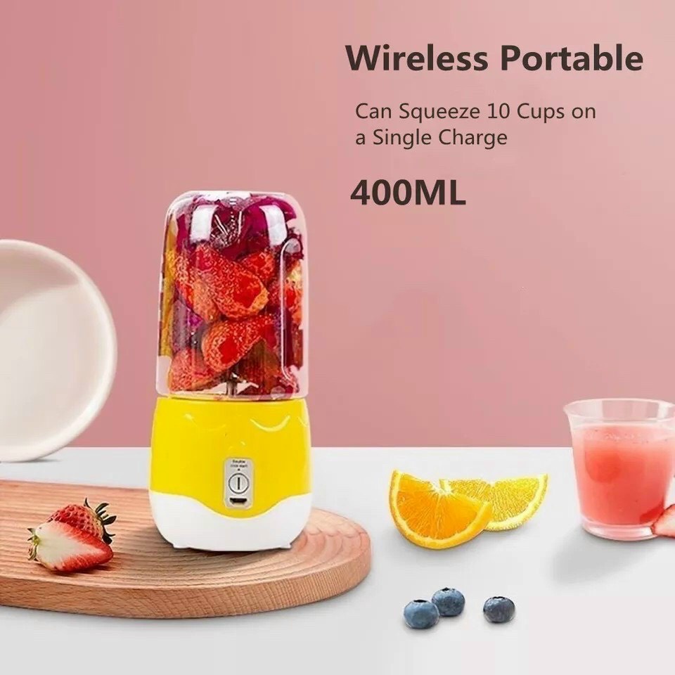 Máy Xay Sinh Tố Cầm Tay Con Vịt - Máy Xay Sinh Tố Vịt Vàng Dung Tích 400ml Màu Vàng Nhỏ Gọn, Dễ Mang Theo