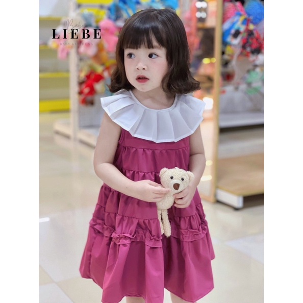 HTK- Váy cổ tròn bèo Liebe size 1/2y-8/9y (form nhỏ 8-26kg)