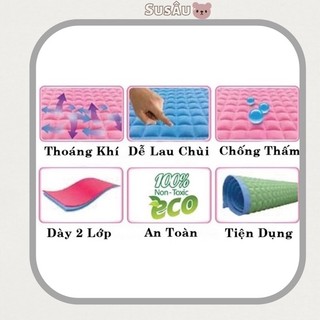 Chiếu Hơi Cao Su Cho Bé Kt 60x90