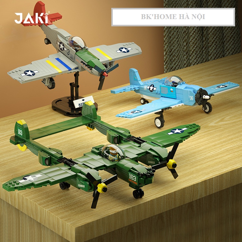 Bộ đồ chơi lắp ráp mô hình máy bay chiến đấu-jk9156-jk9160