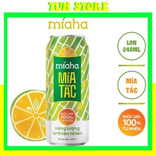 Nước Mía Tắc Tự Nhiên Lon 240ml Míaha,miaha