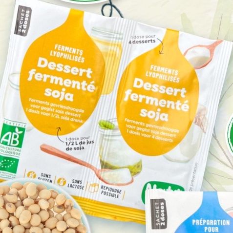 Men làm sữa chua thuần chay hữu  cơ Natali 2x6 - Shanti