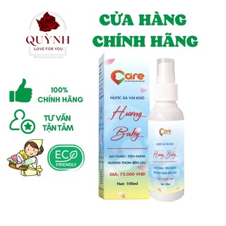 Chai nước hoa xịt thơm quần áo cao cấp, nước xả vải khô tinh dầu thơm quần áo 100ml