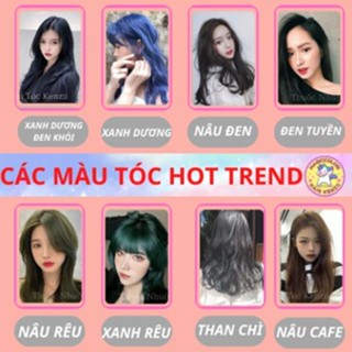 Thuốc nhuộm tóc Nâu Trà Đen - Xanh Than - Nâu Hạt Dẻ - Nâu Chocolate - Than Chì - Nâu Rêu - Xanh Rêu - Nâu Đen