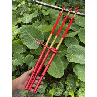 Gác cần câu cá Hố Đấu săn hàng màu xanh và đỏ 3m 20H