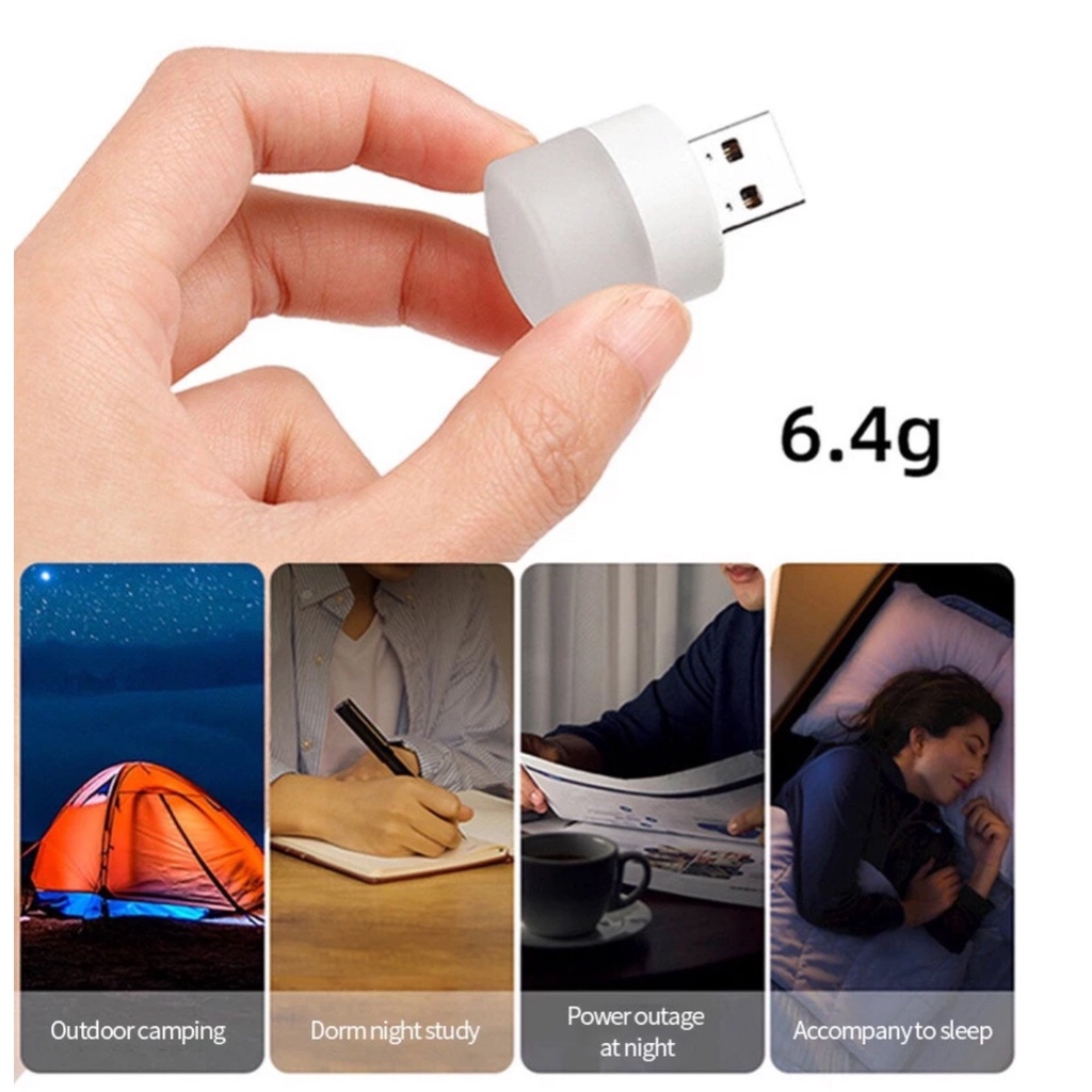 Đèn USB Mini Siêu Sáng - Loại Ngắn, tiện lợi, Đèn ngủ di động USB