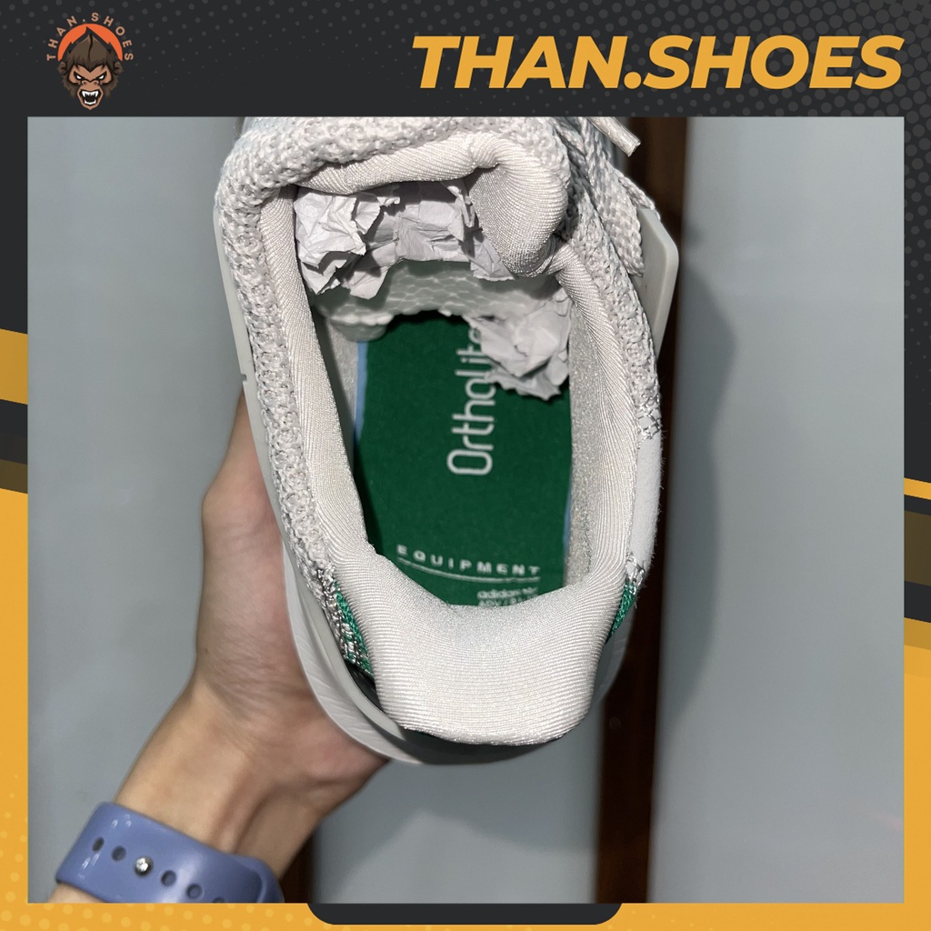 Giày EQT Basketball Adv Running Grey Ash Green, EQT Xám Xanh Lá Than.Shoes - Than.Shoes