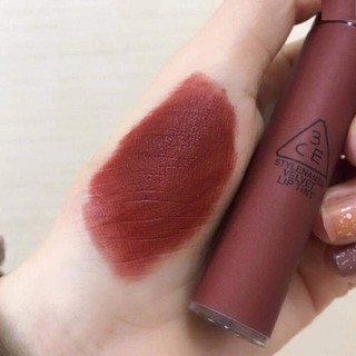 Son 3ce velvet lip tint màu đỏ nâu taupe
