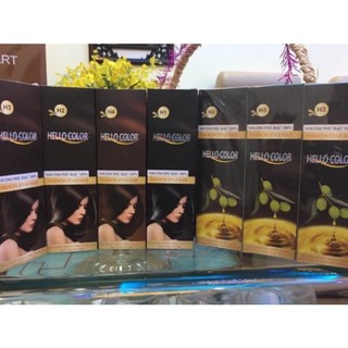 Kem Nhuộm tóc phủ bạc Hello Color 60g x2