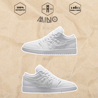 Giày Air Jordan 1 Low Quilted White