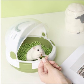Elsabell. UFO Lồng xách tay hãng Carno cho hamster và thú cưng nhỏ 18*16CM