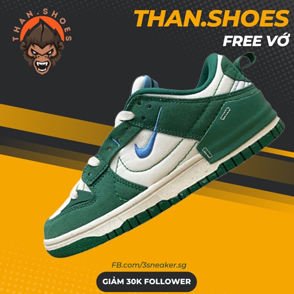 Giày Dunk Low Disrupt 2 Malachite, SB Dunk Xanh Lá - Than.Shoes