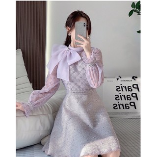 Đầm dạ tweed xinh