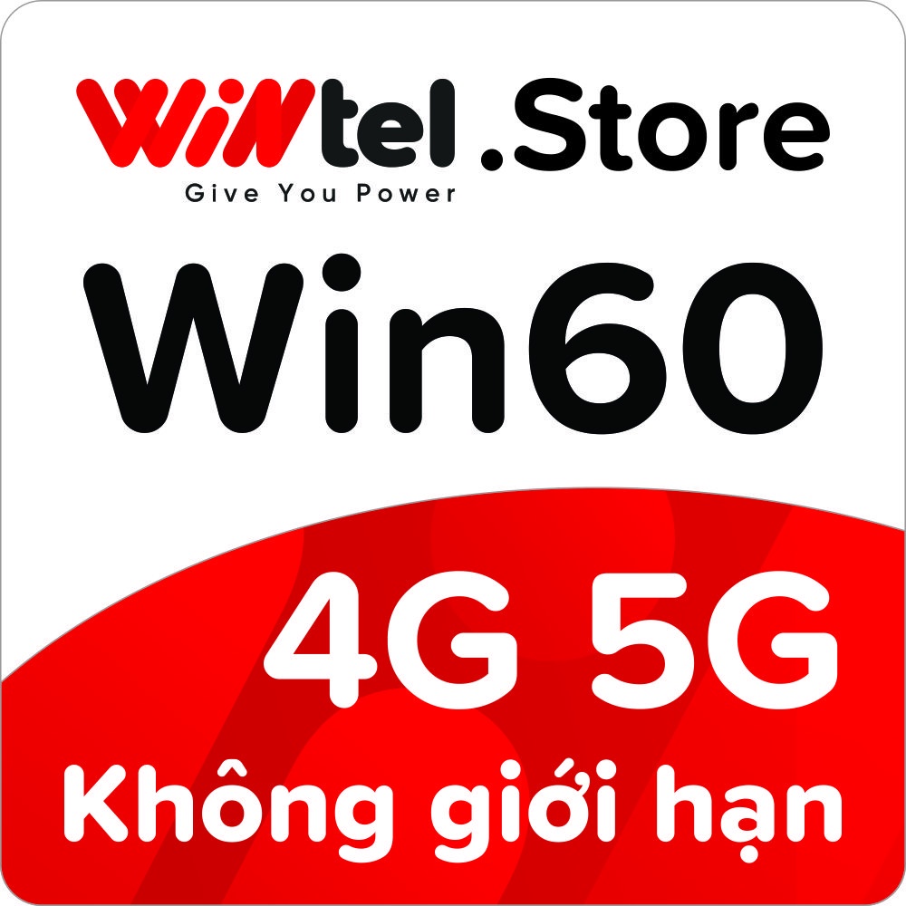 Sim Wintel WIN60 không giới hạn dung lượng data 4G 5G