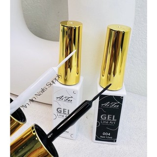 Cọ nét gel đen trắng ,nhũ bạc ,nhũ vàng Aifer 12ml