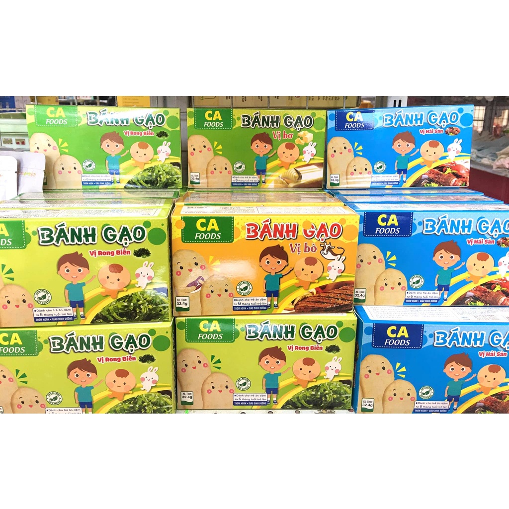 Bánh gạo ăn dặm cho bé từ +6 tháng CA FOODS