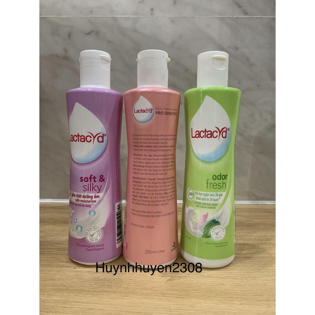 Dung dịch vệ sinh phụ nữ Lactacyd ngăn mùi 24h_250ml.