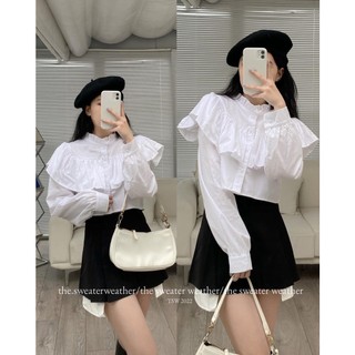 Áo sơmi dáng crt cổ bèo 2 màu M1518 Maia.clothes