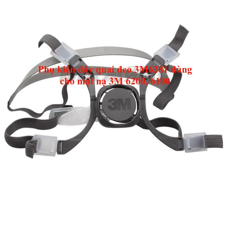 Bộ dây thun quai đeo 3M 6281 dùng để thay thế sử dụng cho mặt nạ 3M 6200, 3M 6100