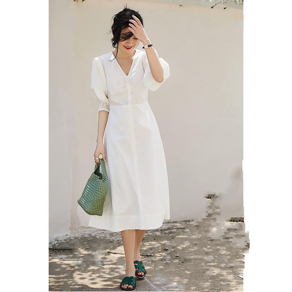 VÁY XÒE NHÚN NGỰC CAO CẤP