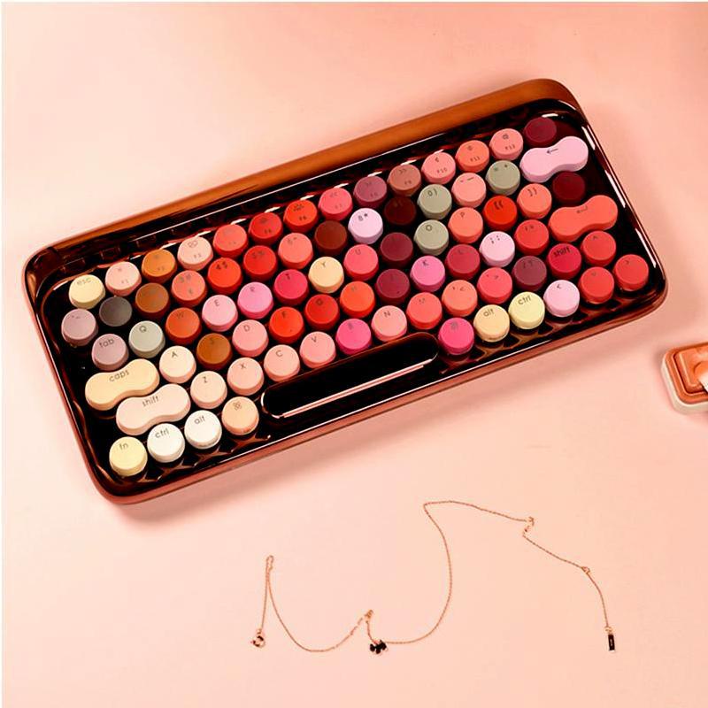 Bàn phím cơ không dây LOFREE Bloom Rose Gold Series  - Broshop