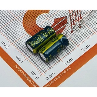 Tụ hóa 100uf 25v 6x11mm p2.5mm