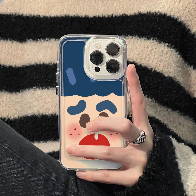 ✅Ốp Điện Thoại Mềm Hình Biểu Cảm Vui Nhộn Cho iPhone14promax 13 / 12 / 11 xr 7 / 8pins A35E