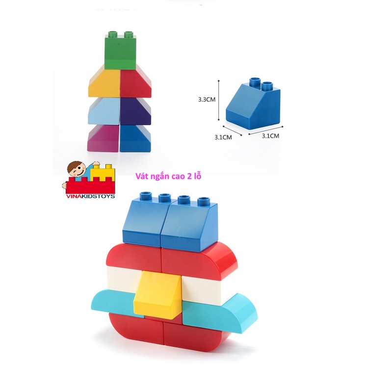 Gạch lắp ghép lego các hình,  Vinakidstoy - hàng Việt Nam