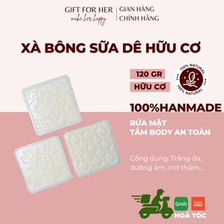 Xà Bông Sữa Dê Sinh Dược Cục Tắm Trắng Hữu Cơ Giúp Làm Trắng Da Dưỡng Ẩm