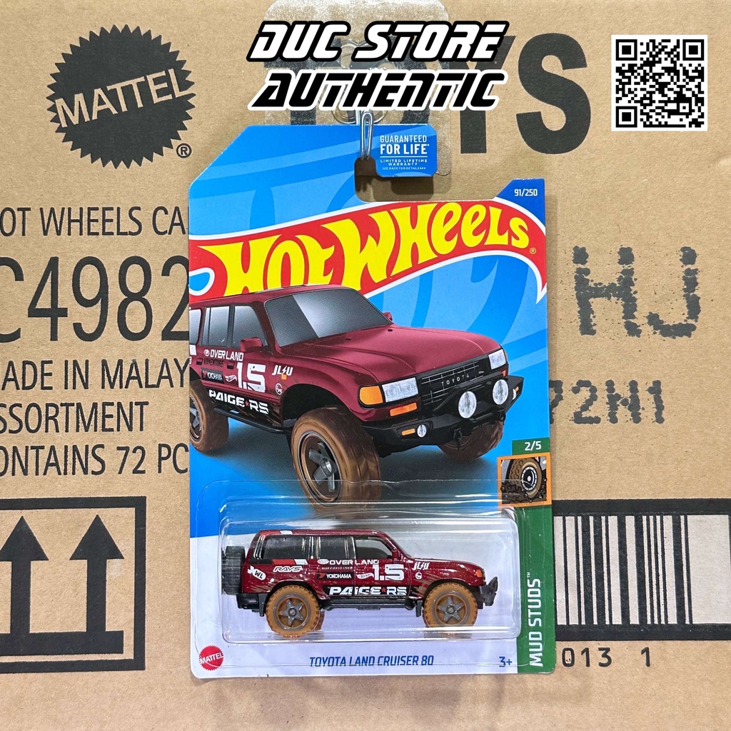 ducstore.vn Xe mô hình HCY57 Hot Wheels Toyota Land Cruiser 80 - Kroger Exclusive - Card US