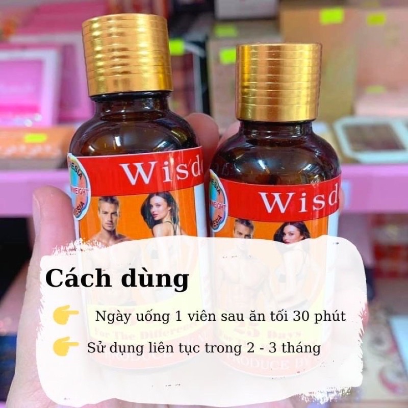 Tăng Cân Wisdom Weight Vitamin Hỗ Trợ Tăng Cân Giúp Ăn Ngon Ngủ Ngon tăng Khả Năng Hấp Thụ Thức Ăn Hàng Chuẩn Hộp 25Viên