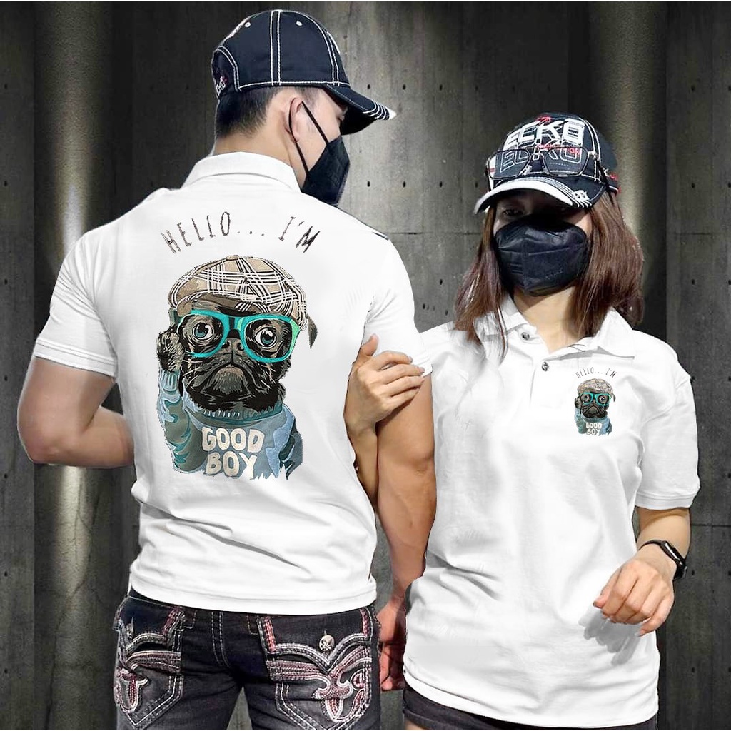 Áo polo nam nữ unisex in  hình dễ thương siêu nét
