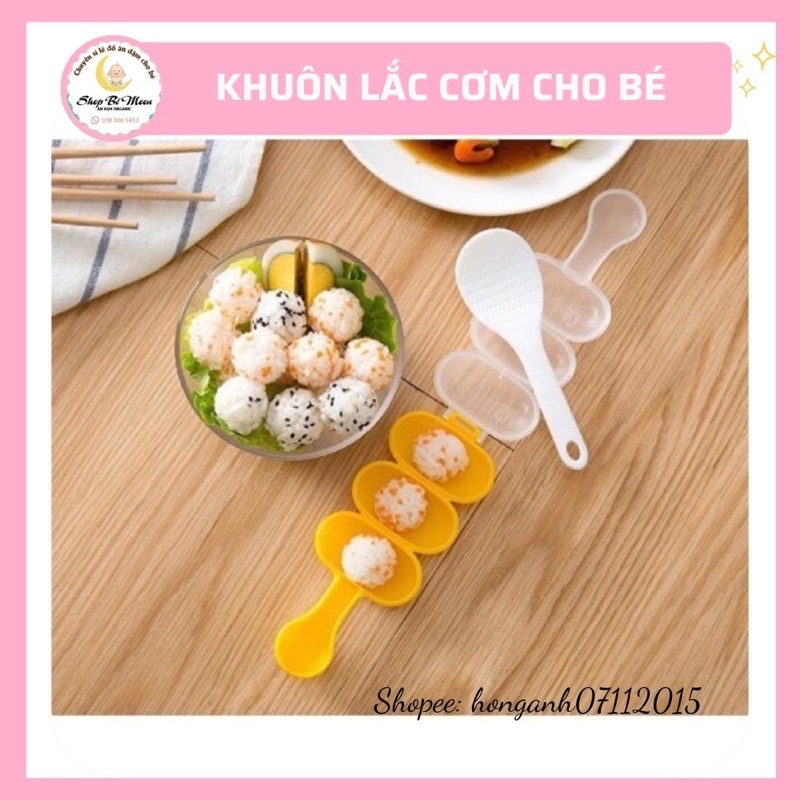 Khuôn lắc cơm tròn cho bé (hàng xuất Nhật)
