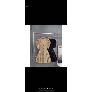 ĐẦM CỔ VUÔNG XẾP LY EO BIGSIZE
