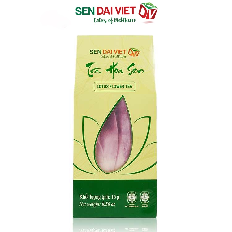 Trà Hoa Sen Sấy- Thức Trà Thanh Tỉnh Mỗi Sớm Mai, ĐV- Sen Đại Việt- Hộp 16g