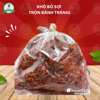0.5kg khô bò sợi trộn bánh tráng Tây Ninh thơm ngon
