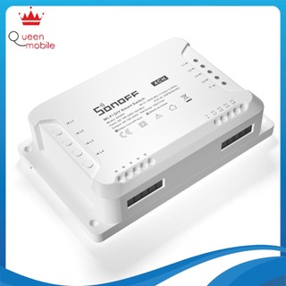 Công tắc wifi 4 kênh thông thái hướng dẫn không chạm qua laptop SONOFF 4CH R3