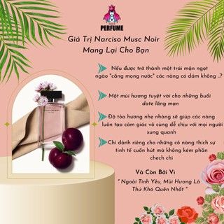 [Chính Hãng] Nước Hoa Nữ 𝐍𝐚𝐫𝐜𝐢𝐬𝐨 𝐌𝐮𝐬𝐜 𝐍𝐨𝐢𝐫_Mẫu Dùng Thử 5ml