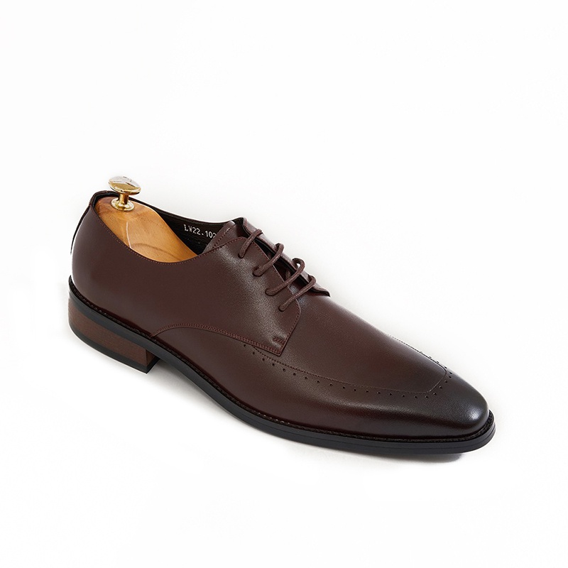 Giày tây nam đục lỗ kiểu dáng oxford hiện đại hàng hiệu TÂM ANH GNTA1022-N