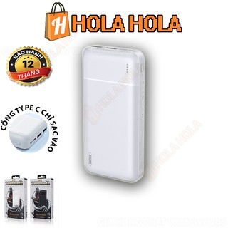 Pin dự phòng 20000mah remax rpp-166 lango series fast charing 2.1a tích hợp 2 cổng usb