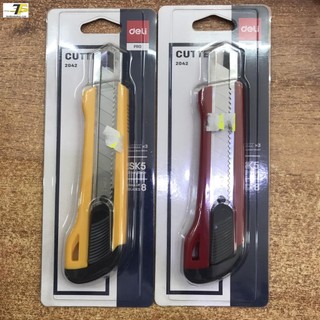 Dao rọc giấy đại, lưỡi dao 18mm Deli 2042