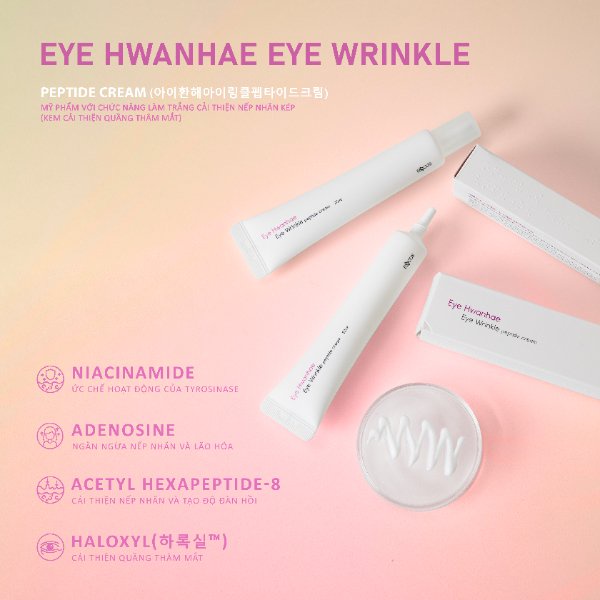 Combo 3 tuýp kem mắt Eye Hwanhae E&COS, 20ml